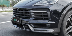 Paktechz Dry Prepreg Carbon Fiber  Front Splitter Lip - Porsche Cayenne Coupe 9YA 9Y0 9Y3  2018 - 2023.