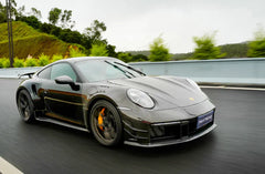 Paktechz Dry Carbon Fiber Front Bumper - Porsche 911 992 Turbo S.