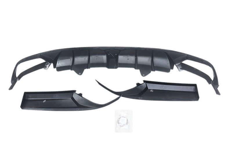 Gloss Black Honda Accord Rear Diffuser + Corner Apron Spats W/ LED.