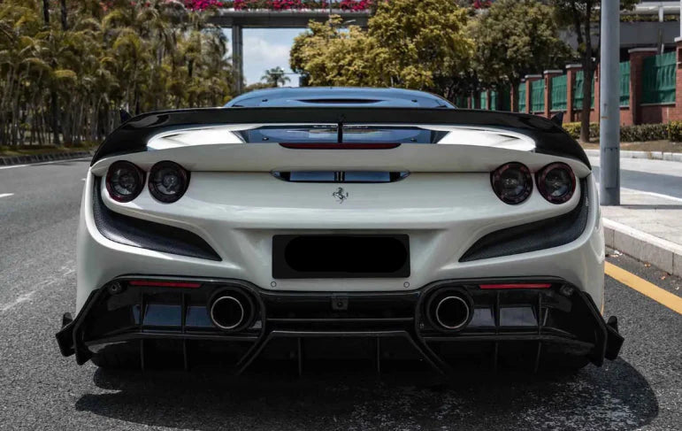 Paktechz Prepreg Carbon Fiber Rear  Diffuser - Ferrari F8 Tributo.