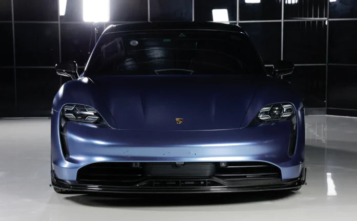 Prepreg Carbon Fiber  Front Splitter Lip - Porsche Taycan 4S Cross Turismo.