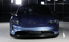 Prepreg Carbon Fiber  Front Splitter Lip - Porsche Taycan 4S Cross Turismo.