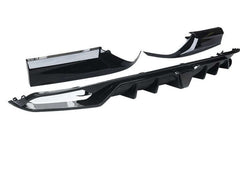 Gloss Black Honda Accord Rear Diffuser + Corner Apron Spats W/ LED.
