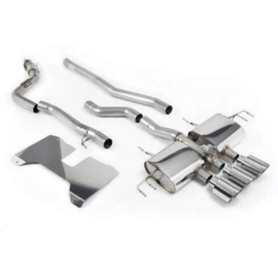 Milltek Non Resonated (Loudest) Non-Valved Catback w/ GT-115 Polished Trims Honda Civic Type-R 2022+.