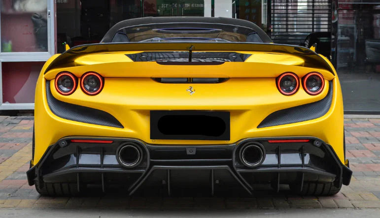 Paktechz Prepreg Carbon Fiber Rear  Diffuser - Ferrari F8 Tributo.