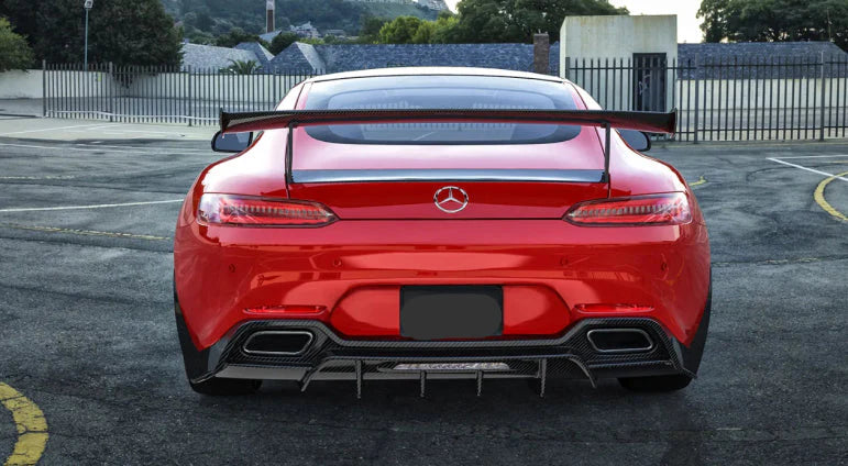 Paktechz Carbon Fiber Rear Bumper Diffuser - Mercedes Benz AMG GT GTS C190.