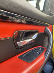 Carbon Fiber Interior Door Bowl Trim Set - BMW F Chassis.