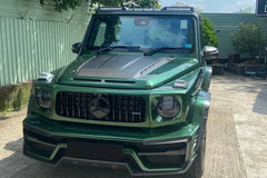 Dry Carbon Fiber Engine Hood Bonnet Replacement - Mercedes Benz G Wagon Class W464 W463A AMG G63 G350 G500.