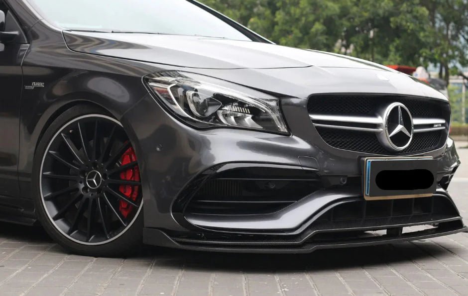 Paktechz Carbon Fiber Front Splitter Lip - Mercedes Benz W117 C117 CLA220 CLA250 CLA260 CLA45.
