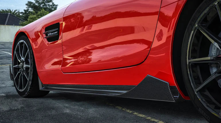 Paktechz Carbon Fiber Side Skirts V1 -  Mercedes Benz AMG GT GTS C190 2014-2018.