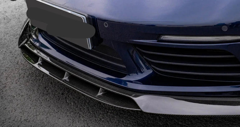 Dry Carbon Fiber Front Splitter Lip - Porsche 718 Cayman Boxster 982.