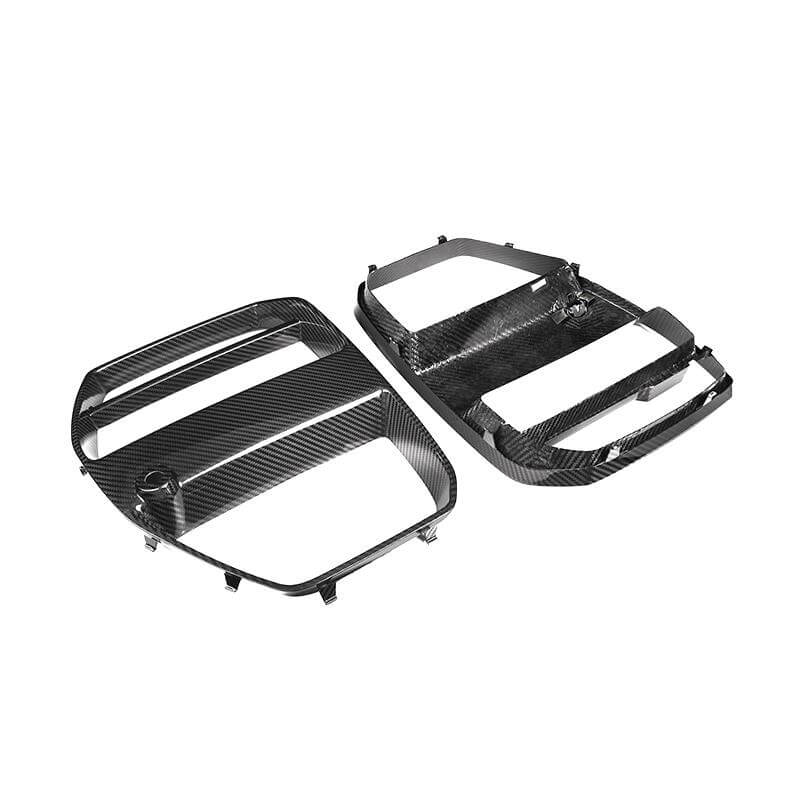 VR Style Carbon Fiber Front Grilles - BMW G80 M3 & G82 / G83 M4.