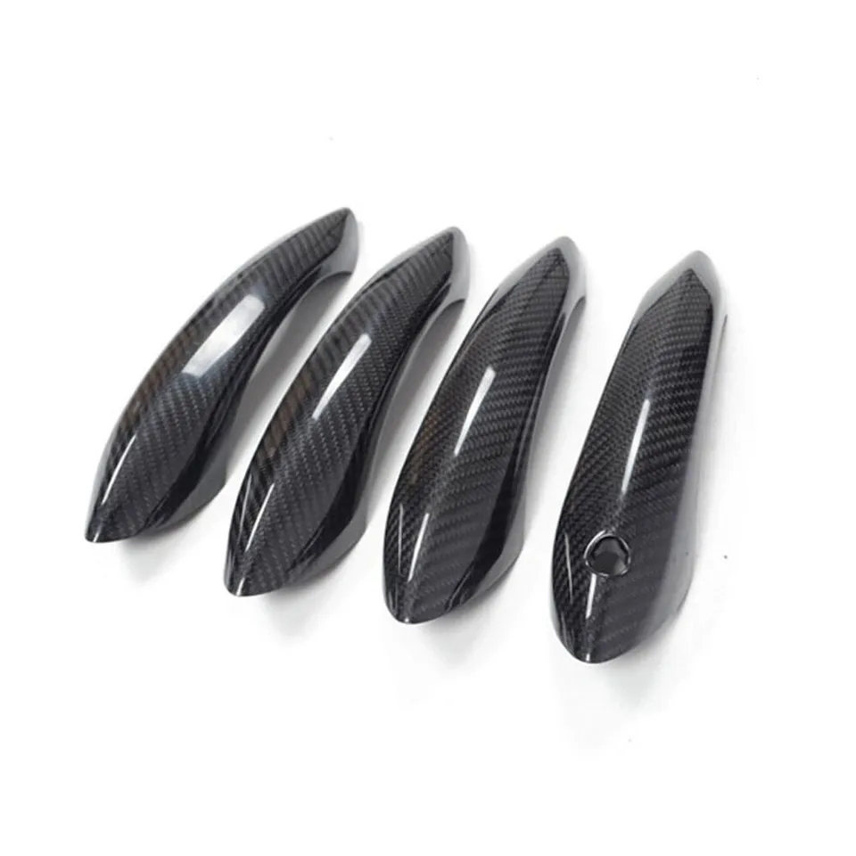 Carbon Fiber Car Exterior Door Handle Cover Trim - BMW F10 F06 F07 M5 M6.