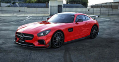 Carbon Fiber Paktechz Front Splitter Lip V1 - Mercedes AMG GT/GTS.