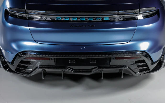 Dry Carbon Fiber Rear Ducktail Trunk Spoiler - Porsche Taycan 4S.
