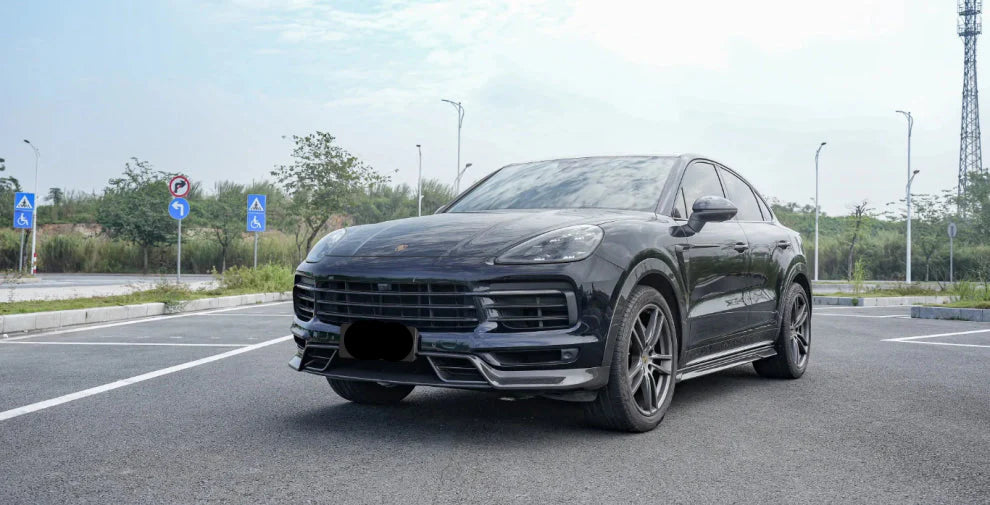 Paktechz Prepreg Carbon Fiber  Side Skirt - Porsche Cayenne Coupe Turbo 9YA 9Y0 9Y3.