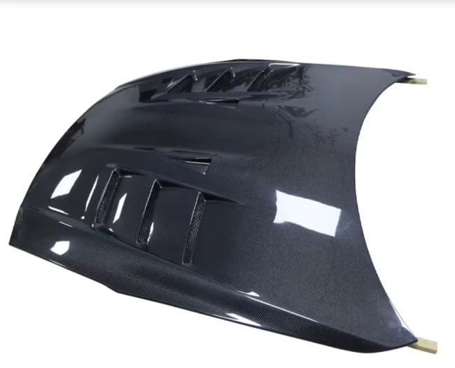 Carbon Fiber T Style Vented Front Engine Hood - Nissan R35 GTR 2008-2024.