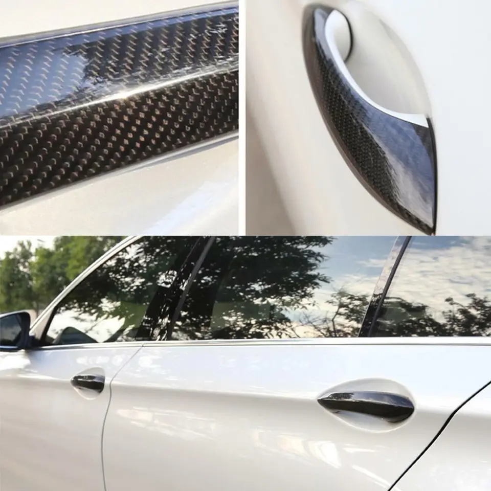 Carbon Fiber Car Exterior Door Handle Cover Trim - BMW F10 F06 F07 M5 M6.