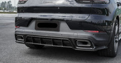 Paktechz Dry Carbon Fiber Rear Diffuser - Porsche Cayenne Coupe Turbo 9YA 9Y0 9Y3.