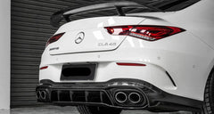 Paktechz Prepreg Dry Carbon Fiber Rear Wing - Mercedes Benz CLA Class CLA35 CLA45S W118 C118.