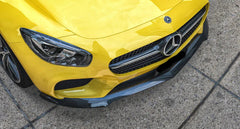 Paktechz Carbon Fiber Front Lip Spoiler Splitter - Mercedes Benz AMG GT GTS C190 Ver2.