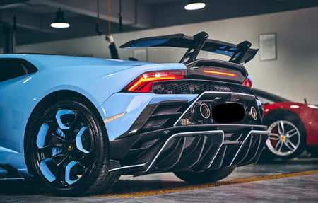 Dry Carbon Fiber Rear Spoiler - Lamborghini Huracan Evo.