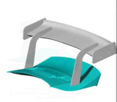 Prepreg Carbon Fiber Rear high Rise Wing -  Porsche 991 911 Carrera 4S 2013-2019.