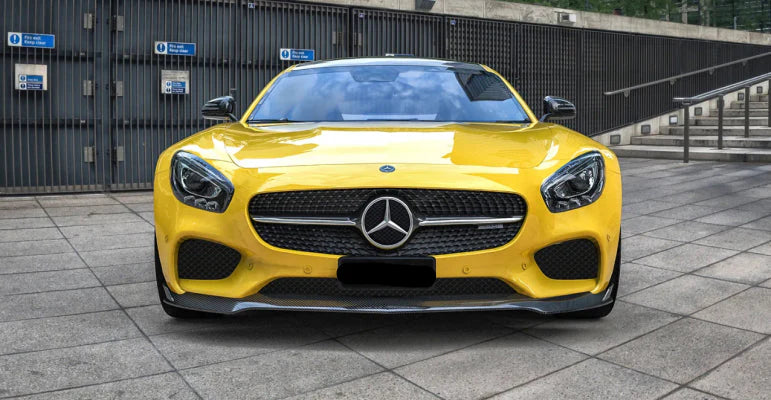 Paktechz Carbon Fiber Front Lip Spoiler Splitter - Mercedes Benz AMG GT GTS C190 Ver2.