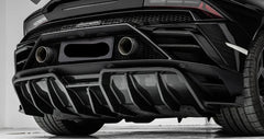 Paktechz Prepreg Carbon Fiber Rear Diffuser - Lamborghini Huracan EVO.