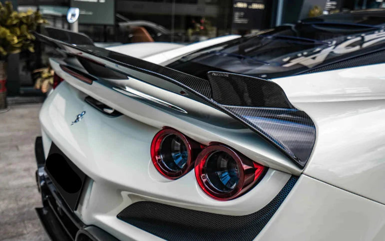 Paktechz Prepreg Carbon Fiber  Rear Spoiler Wing -  Ferrari F8 Tributo.