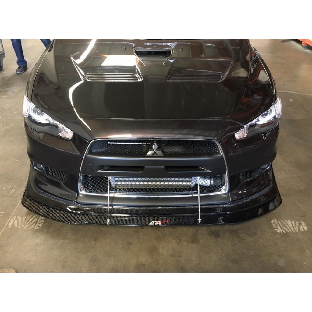 Mitsubishi Evolution X With APR Lip Front Wind Splitter 2008 2016