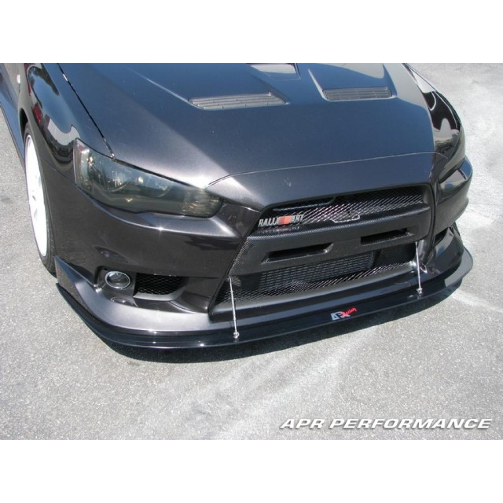 Mitsubishi Evolution X With Oem Lip Front Wind Splitter 2008 2016