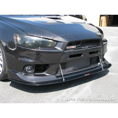 Mitsubishi Evolution X With Oem Lip Front Wind Splitter 2008 2016
