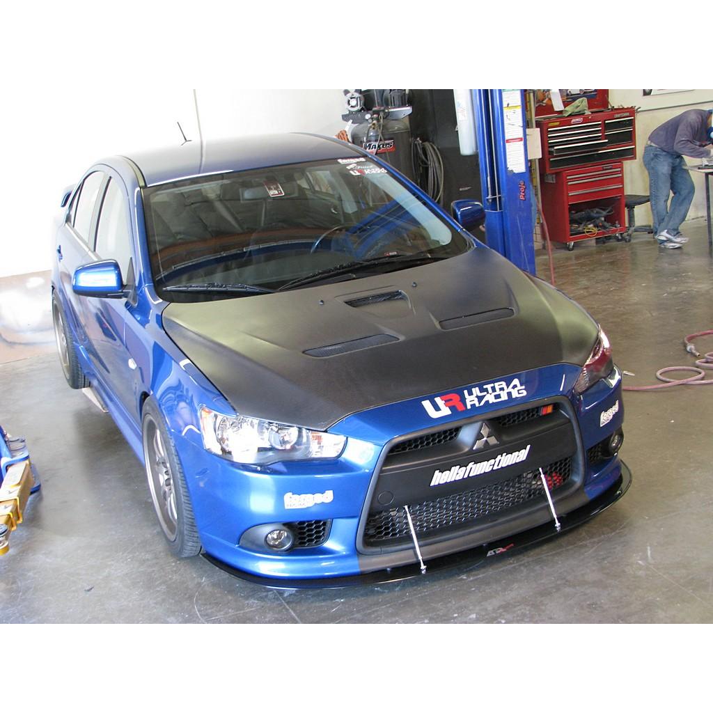 Mitsubishi Lancer Ralliart Front Wind Splitter 2009 Up