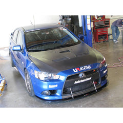 Mitsubishi Lancer Ralliart Front Wind Splitter 2009 Up