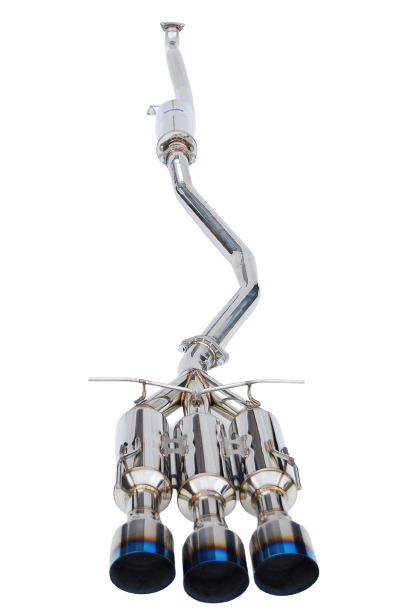Invidia Gemini Cat-Back w/ Ti Burnt Tips | 2017+ Honda Civic Si Sedan (HS17CS47GM3ST)