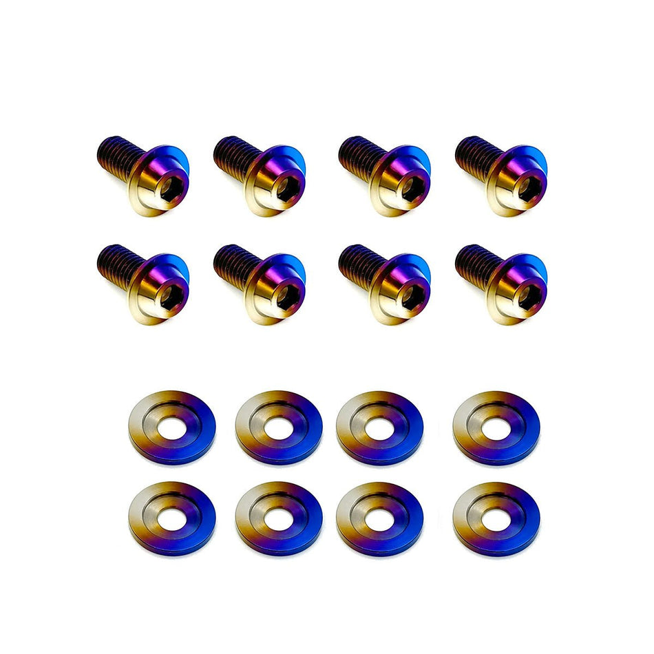 JDC Titanium Hood Bracket Hardware Kit | Honda S2000