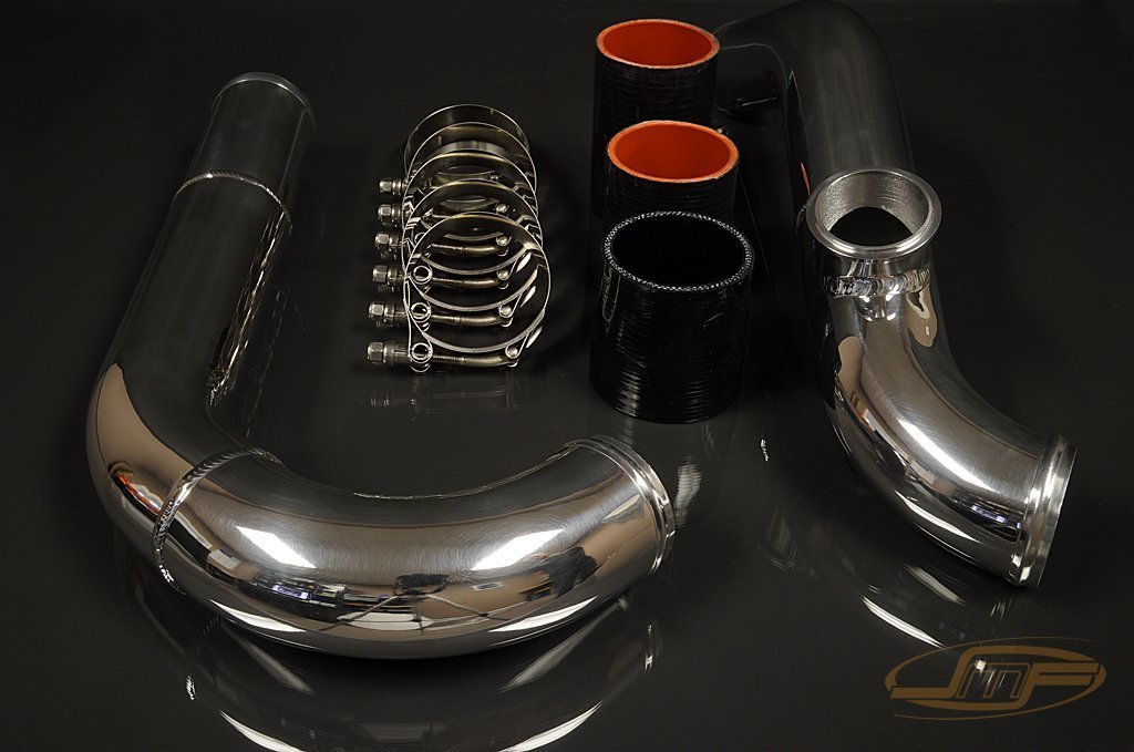 JM Fabrication 3.0” Upper Intercooler Pipe Kit for Angled Throttle Body | 2003-2006 Mitsubishi Lancer Evolution (EVO-UICP-05).