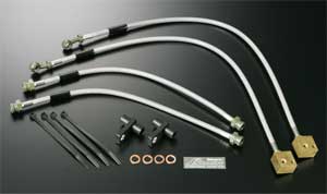 J's Racing Stainless Steel Teflon Brake Lines - Honda Civic EK9 96-00