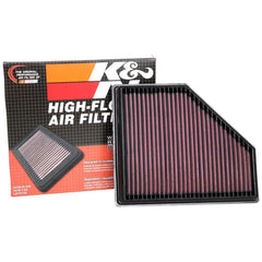 K&N Replacement Air Filter | 2020-2026 Toyota Supra 3.0L / 2019-2026 BMW Fitments (33-3136)
