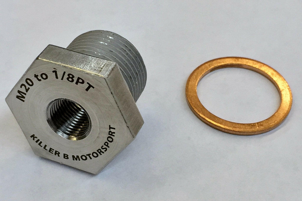 Killer B M20 (OEM) TO 1/8NPT Oil Temperature Sensor Adapter (klbOEMNPT).