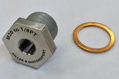Killer B M20 (OEM) TO 1/8NPT Oil Temperature Sensor Adapter (klbOEMNPT).