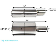 K-Tuned Universal Oval Muffler.