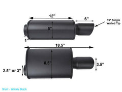 K-Tuned Universal Oval Muffler.