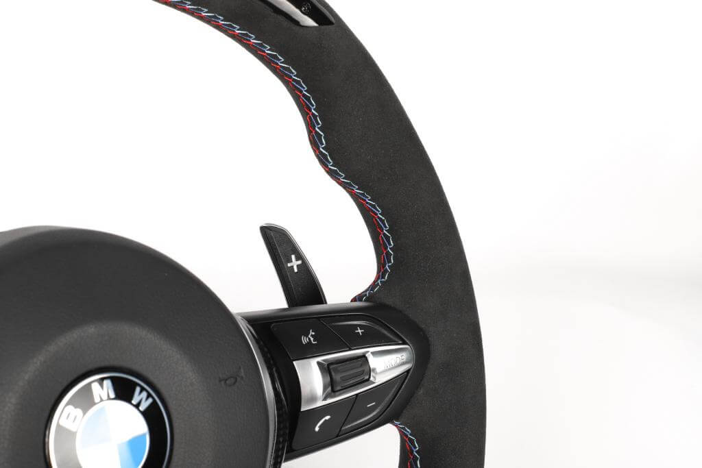 M Performance Carbon Fiber Full Alcantara Steering Wheel w/ LED- BMW F Chassis.