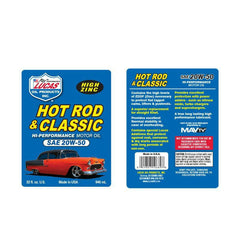 Lucas Oil Hot Rod & Classic Car SAE 20W-50 Motor Oil.