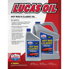 Lucas Oil Hot Rod & Classic Car SAE 20W-50 Motor Oil.