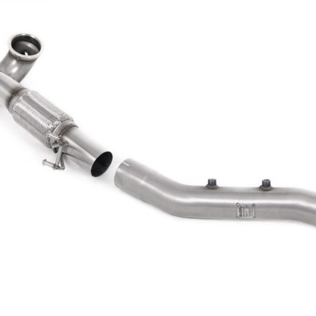 Milltek Large-Bore Downpipe with Race Cat for KL1 SEAT Cupra León &amp; Formentor / 5E Škoda Octavia / MK8 Volkswagen Golf GTI &amp; R (GPF / OPF)