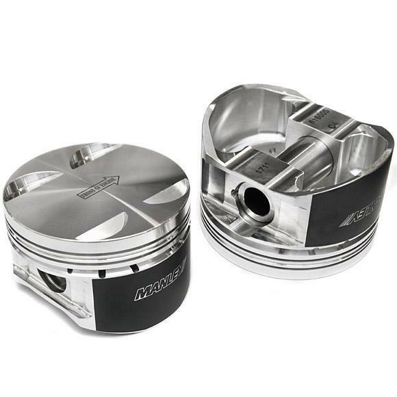 Manley Performance 86.5mm Bore +2cc Dome 10.0:1 CR Piston Set w/ Rings | 2008-2015 Mitsubishi Lancer Evolution X (614105CE-4).