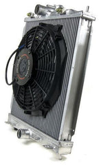 MAP Small Radiator Kit with 12" Slim Electric Fan | 2001-2006 Mitsubishi Evo 7/8/9.